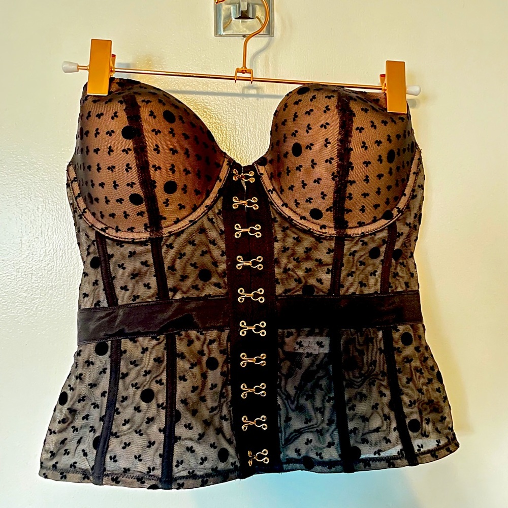 Jezebel Black Corset Top